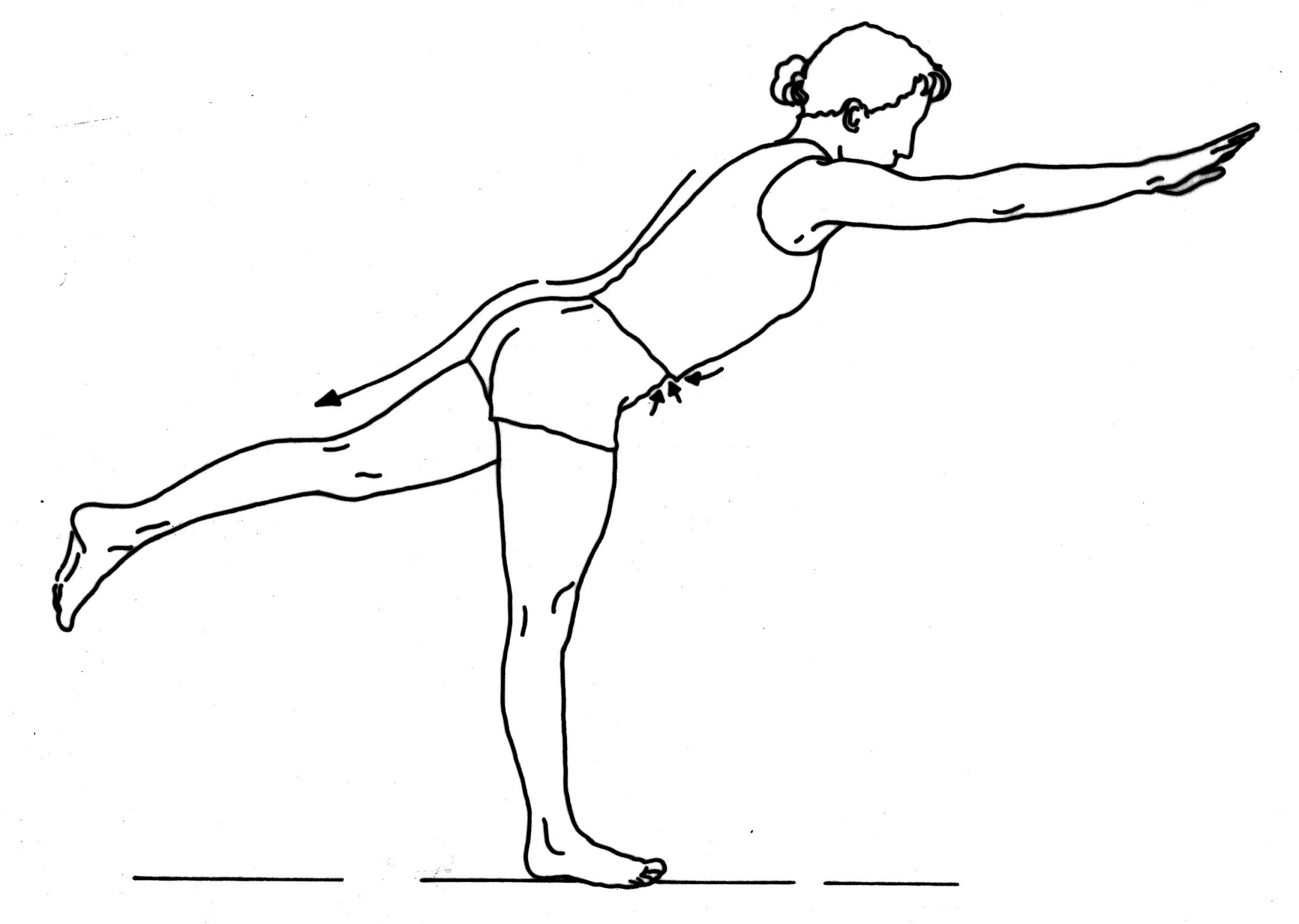 Ankle arabesque