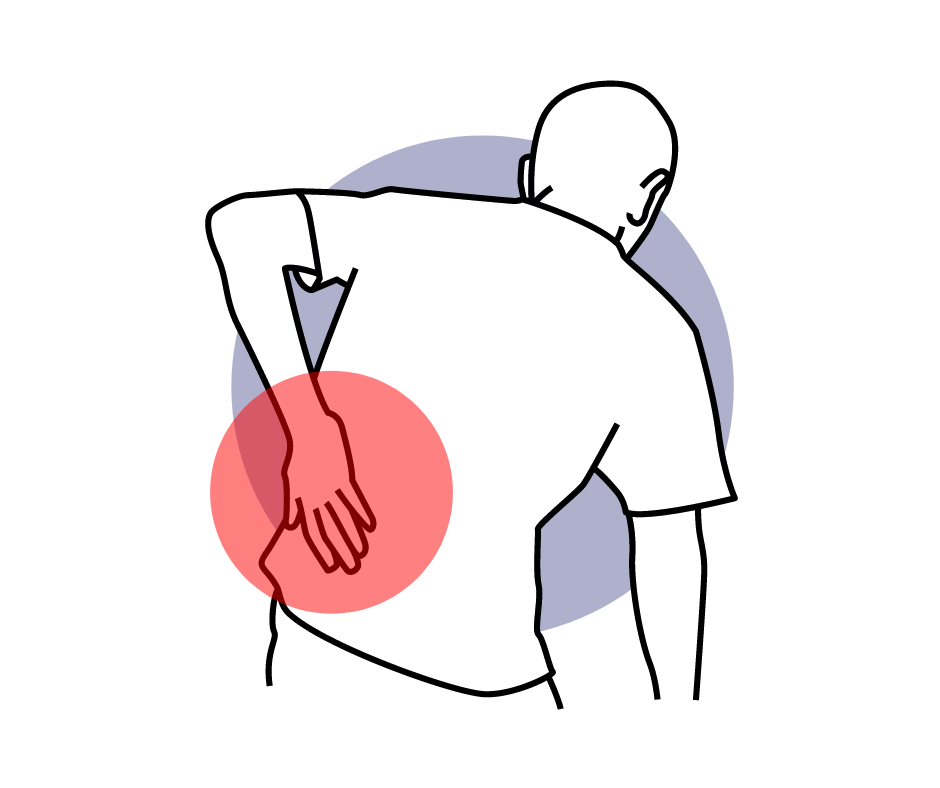 back pain cramp